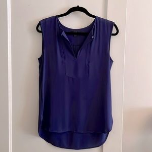 J Crew Purple/Blue drapey shell Size 2 business casual